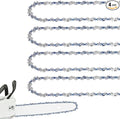 4 Pack 12 Inch Chainsaw Chain 3/8" LP Pitch .043'' Gauge 45 Drive Links fits DeWalt, Ryobi, Craftsman, Makita and more