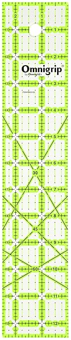 Omnigrip 2-1/2" x 12-1/2" Non-Slip Rectangle Quilting Ruler by Omnigrid