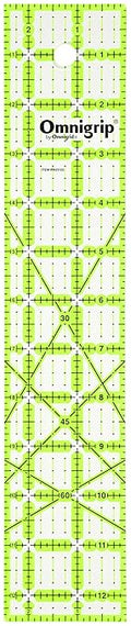Omnigrip 2-1/2" x 12-1/2" Non-Slip Rectangle Quilting Ruler by Omnigrid
