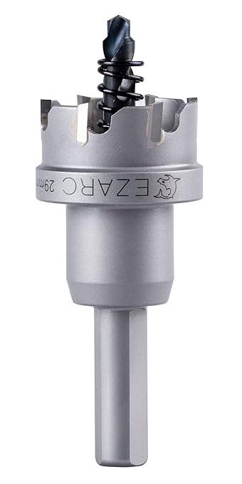 EZARC Carbide Hole Saw Heavy Duty, Hole Cutter for Stainless Steel, Sheet Metal 1-1/8" 29mm