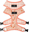 Lucy & Co. Reversible Dog Harness - Water-Repellent Neoprene, Dual-Print Design, Easy Swap Style, Adjustable Comfort Fit - Woodland Wildflowers Reversible Harness - Small