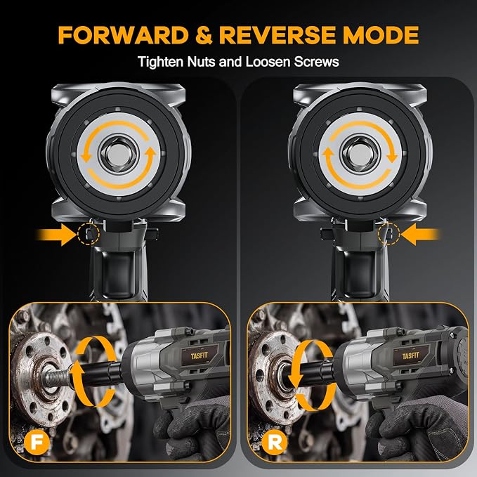 Cordless Impact Wrench 1110Ft-lbs Compatible with DeWalt 20V Battery | 1500N.m High Torque Brushless 1/2'' Impact Gun, 3-Speed, 4 Sockets for Car, Truck, Tire Removal, Rusted Bolts(NO Battery)