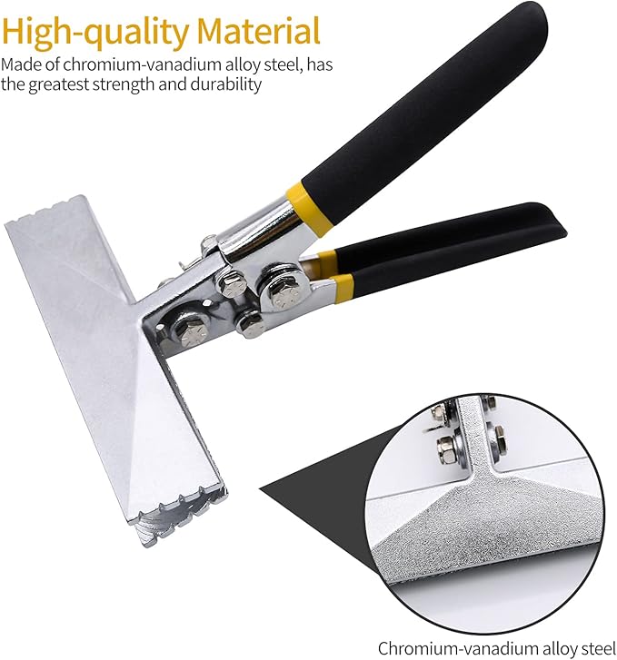 Hand Seamer, 6in Straight Jaw Sheet Metal Bender Tools, Sheet Metal Seamer Form Edge Seamer Seaming Plier with Ergonomic Handle, for Bending and Flattening Sheet Metal Hand Tool