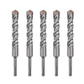 5 Pack 3/4 inch X 8.26 inch SDS Plus Rotary Hammer Drill Bit, Concrete Drill Bit for Concrete, Brick, Cement and Stone, 8.26 inch Length (8.26" Length, 3/4" Diameter)