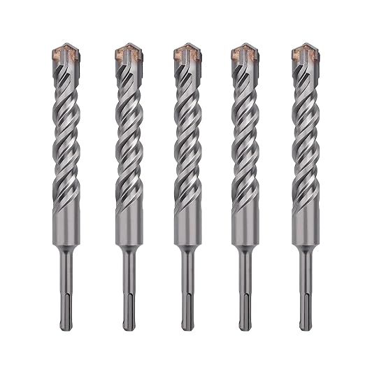 1/2 inch X 8.26 inch SDS Plus Rotary Hammer Drill Bit, Concrete Drill Bit for Concrete, Brick, Cement and Stone,8.26 inch Length (8.26" Length, 1/2" Diameter)