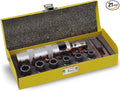 AKM 3/8" Hand Manual Reversible Impact Driver Master Screw and Bolt Extractor Set-21 PCS Impact Screwdriver S2 Steel Much More Durable Disengage Rusted Fasteners or Frozen Bolts