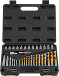 VEVOR 41-Piece Screw Extractor and Left Hand Drill Bits Set, Easy Out Screw Extractor Kit with HSS Steel Reverse Drill Bit for Broken Nuts, Stripped Bolts Remove, Adapters