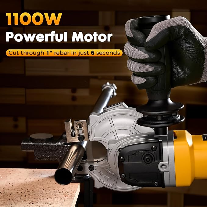 PT-101 Cutting Edge Saw, Hand Hold Electric Rebar Cutter, Cold Cut Blade, 1100W, 120V60Hz (Saw Kit)