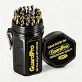 29Pcs Cobalt Drill Bit Set, 135 Degree Tip High Speed Steel with Black and Gold Finish, Stainless Steel, Plastic and Wood with Indexed Round Case 1/16"-1/2"
