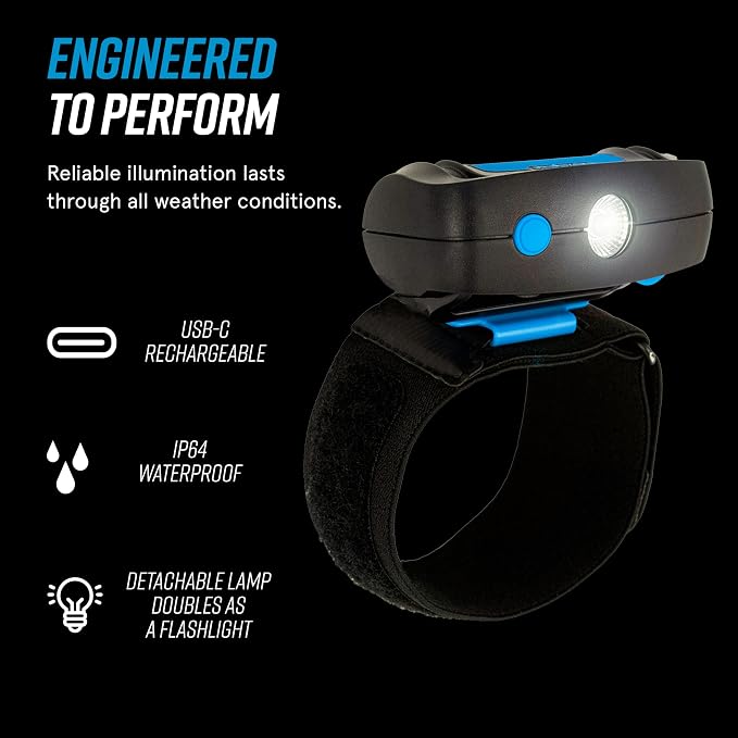 noxgear LightHound Light Up Reflective Dog Harness and Wrist Light, X-Large | 360° Light Up Reflective Dog Harness, 8 Colors & 6 Modes, USB Rechargeable, Adjustable, Rainproof, LED Fiber Optic