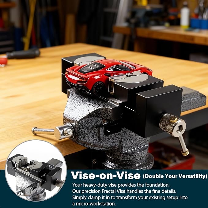 ARKNOAH Smart Fractal Vise, Heavy Duty Self-adjusting Table Vise