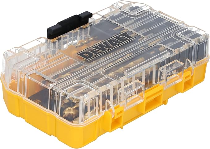 DEWALT Titanium Nitride Coated Drill Bit Set, Pilot Point, 21-Piece (DW1361), Pack of 5