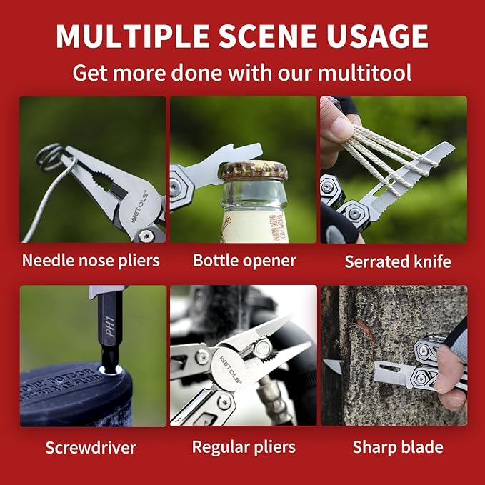 Multitool with Pocket Knife, Birthday Gifts for Men Women Mom Dad