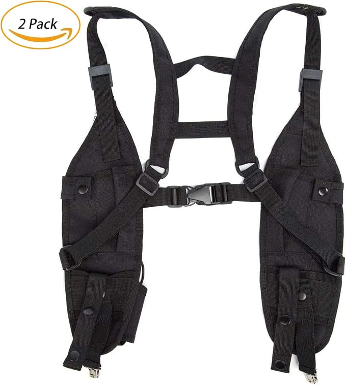Radio Shoulder Harness Holster Chest Holder Universal Vest Rig for Police Firefighter Two Way Radio Search Rescue Essentials