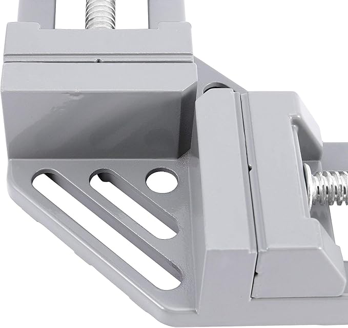 ZOENHOU 2 PCS Right Angle Clamp, 90 Degree Double Handle Corner Clamps with Adjustable Swing Jaw, Aluminum Alloy Wood Clamps Jig Tools For Woodworking Picture Framing