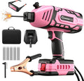 SakerPlus Portable Welding Machine, 110V Portable Welder Handheld, ARC Portable Welder with IGBT Inverter 5 Variable Current Adjustment, Helmet,Carring Case Included(Pink,25pcs 3/32" Wire Rods)