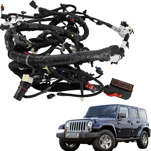 68081220AI 3.6L Engine Wiring Harness Fits for Jeep Wrangler JK 2012-2015 | 3.6L V6 Engine Wire Harness 68081220AC 68081220AD 68081220AE 68081220AF 68081220AG 68081220AH