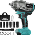 Cordless Impact Wrench 1/2 inch Compatible With Makita 18V Battery, Impact Wrench 1360N.m(950Ft-lbs) High Torque Brushless Electric Impact Gun, with 3-Mode Speed, LED Work Light(Tool Only)