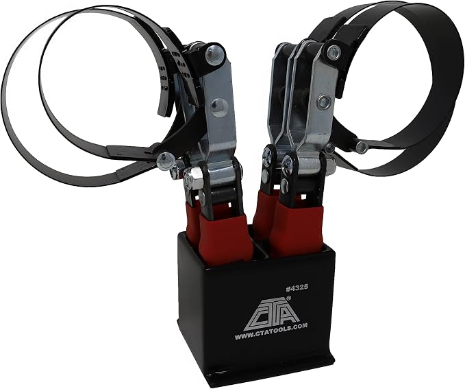 CTA Tools – 4325 Oil Filter Wrench Set with Stand – Passenger Vehicle Applications (4-Piece)
