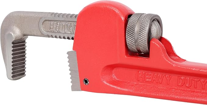 3Pcs 14&18&24-inch Straight Heavy Duty Pipe Wrench Set Plumber Adjustable Water Alloy Steel Grip Plumber's Wrench Plumbing Tools