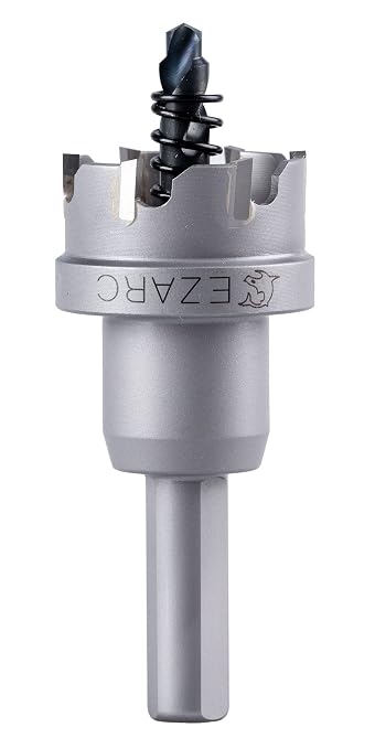 EZARC Carbide Hole Saw Heavy Duty, Hole Cutter for Stainless Steel, Sheet Metal 1-3/8" 35mm