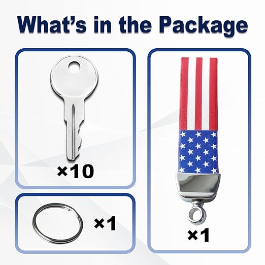 10PCS Equipment Keys CH510, Fit Some Truck Boxes and toolboxes from Delta, Brute Boxes, Better Built, DeeZee, Lund, Tractor Supply, Craftsman, Owens Products, UWS, Northern Tool