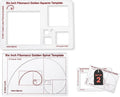 Fibonacci 6" Square & Spiral Set of Templates: A Fibonacci-Inspired Set of Templates for Drawing Tool for Artists Allows The Simple Application of The Golden or Divine Ratio for Artistic Design
