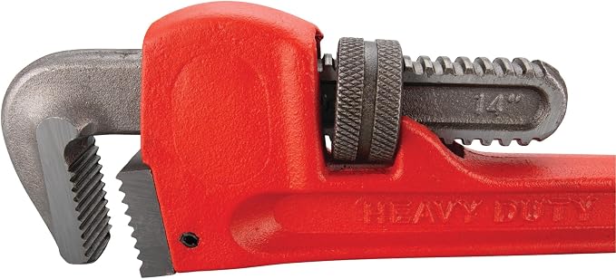 Performance Tool W1136 4-Piece Pipe Wrench Set, 8, 10, 14, 24 in. | Adjustable plumbing tool set. Drop-forged and precision milled steel jaws. Durable protective enamel paint