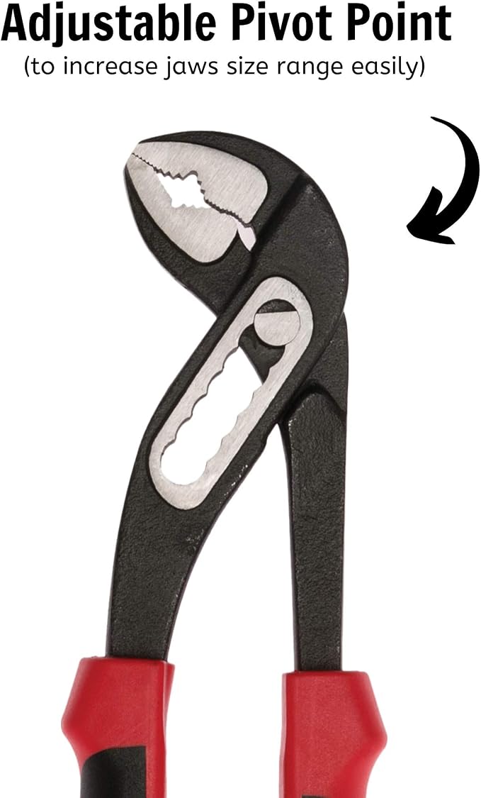 Teng Tools 7 Inch TPR Grip Slip Joint/Water Pump Pliers - MB481-7T