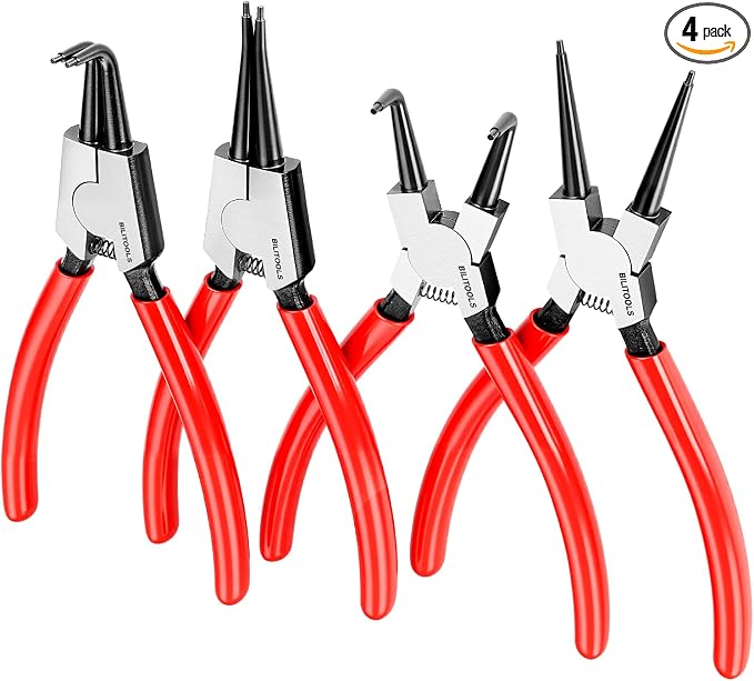BILITOOLS 4PC 9" Internal & External Snap Ring Pliers Set