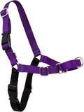 PetSafe Easy Walk Harness, No Pull Dog Harness, Deep Purple, Small/Medium | Patented Martingale Loop Gives Gradual Shoulder Pressure to Stop Pulling, Front-Chest Leash Clip Prevents Gagging