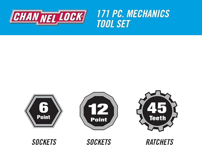 Channellock - 171-Pc Mechanics Tool Set (39053)