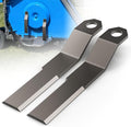 WooFog 7 mm Brush Hog Blades, Bush Hog Blade, Bush Hog Replacement Blades, Skid Steer Brush Cutter Blade, Heavy Duty Ar400 Steel Compatible with Mower King Skidsteer (2-3/8" x 14" x 3/8")