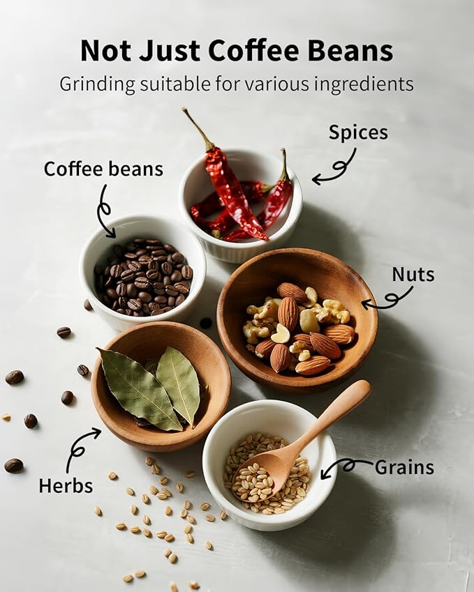 SHARDOR Electric Super Silent Blade Coffee Grinder, Timed Grind Control Rotary Knob, Adjustable Coarse to Fine for Coffee Beans, Spices & Herbs, Silver