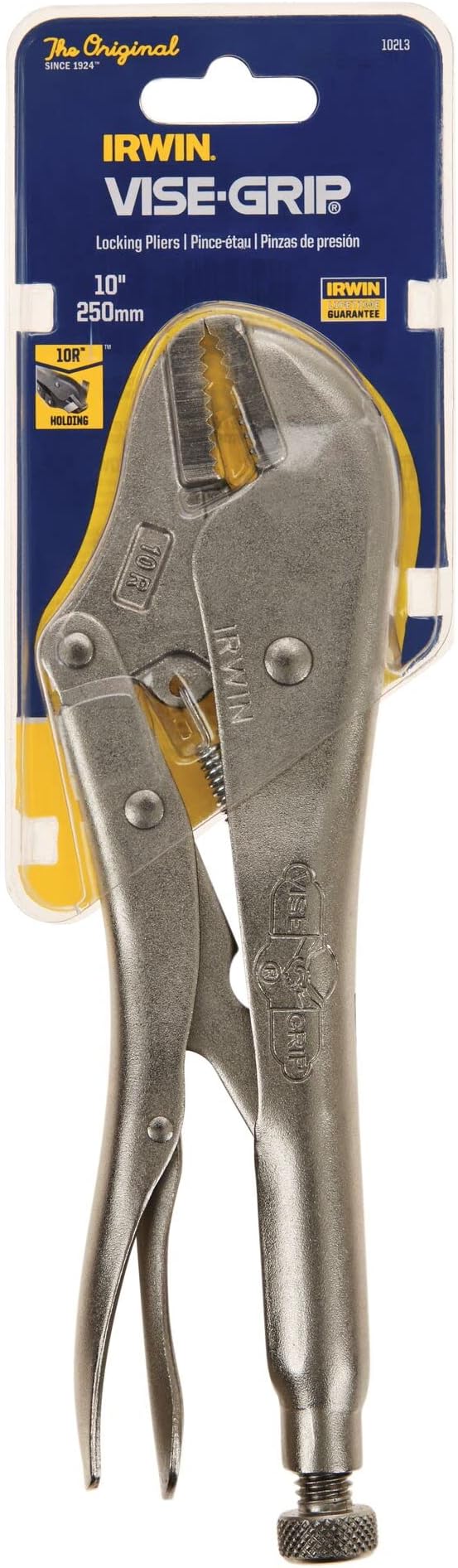 IRWIN VISE-GRIP Original Locking Pliers, Straight Jaw, 10-inch (102L3) (Pack of 2)