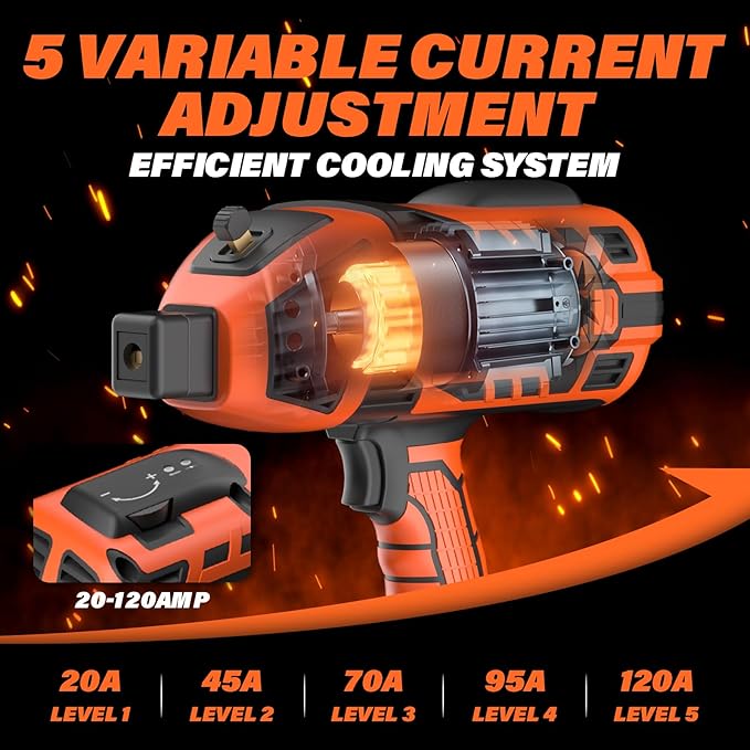 MAXLANDER Welding Machine Portable, 110V 120A Handheld ARC Welder with IGBT Inverter 5 Variable Current Adjustment, 20PCS Rods, Fits for 3/64"-1/8" Wire Rods