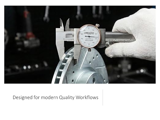 Accusize Industrial Tools 0-6 inch by 0.001 inch Precision Dial Caliper, Stainless Steel, in Fitted Box, P920-S216