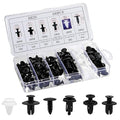 100Pcs Auto Body Panel Fasteners & Push Pin Rivets - 6 Sizes Bumper Fender Flare Retainer Clips. Plastic Expansion Screws Replacement for GM Ford Toyota Honda (100Pcs)