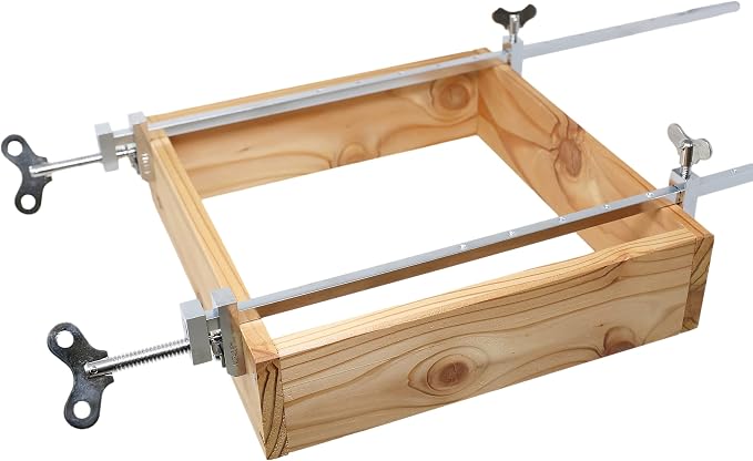 KAKURI Long Bar Clamps for Woodworking 17-3/4" HATAGANE Japanese Wood Clamps, Metal Parallel Clamps Tool Set 2 Pcs, Steel Silver, Made in JAPAN