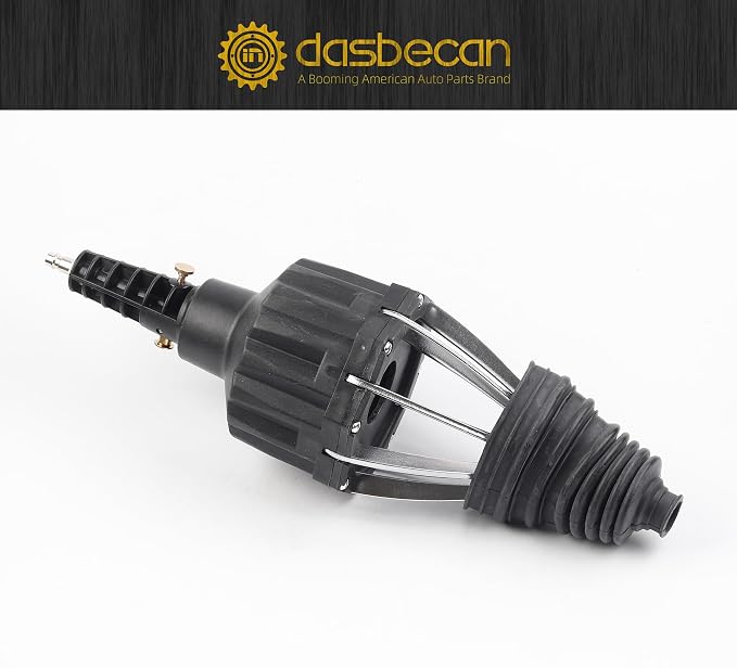 Dasbecan Upgraded Pneumatic CV Boot Expander Tool, CV Boot Installation Kit | Black Universal CV Boot Spreader for BMW UTV ATV, Basic Kit Includes 1 Boot and 2 Clamps, 4 1/4" NPT Air Hose Nipple