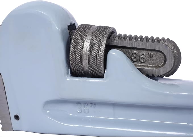 Pipe Wrench 36 Inch, Rigid Pipe Wrench Sets Aluminum Adjustable | Professional Heavy Duty Hangable Design for Plumbing, Home, Vehicle Repair (36'' Pipe Wrench)