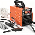 Super Mini Stick Welder Machine,110V 250A ARC Portable MMA Welding Machine for Beginners,Welding Machine with 10pcs Welding Rod Tools,IGBT Inverter Welder,Hot Start Arc Force Anti-stick (Orange)