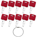10Pcs H800 Ignition Key for John Deere Hitachi Kioti Excavator Case Dozer Fiat Tractors, AT194969 AT147803 4286465