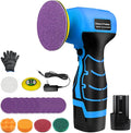 Cordless Sander, 3" Palm Sander with 16.8V 3.0Ah Li-ion Battery, 3500RPM Mini Polisher, 19 Accessories Sanders Tool for Sanding/Polishing/Waxing/Cleaning