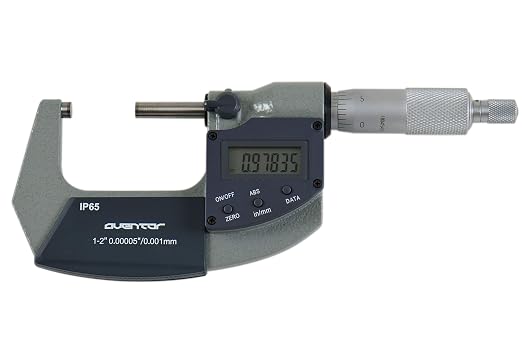 1-2 Inch IP65 Electronic Digital Outside Micrometer Coolant Proof 303-3624 S]