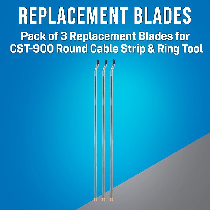 Jonard Tools CST-900RB Replacement Blade for CST-900 Round Cable Strip & Ring Tool (Pack of 3)
