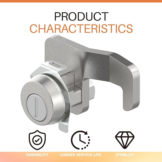 1570 Mailbox Lock for Florence F Series & 4C CBU Units, 3 Keys and a Latch | High-Security Cam Lock, Replaces L-1172C C9100, Includes 3 Keys and Mounting Latch