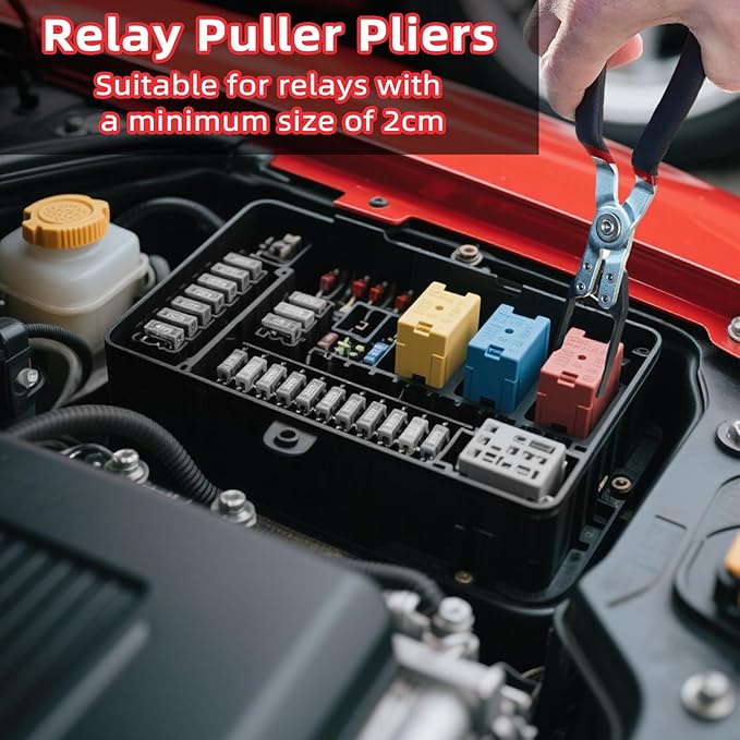 Electrical Disconnect Pliers, 5 pcs Electrical Disconnect Pliers for Cars, Connector Removal Tool for Push Tab Style Plugs