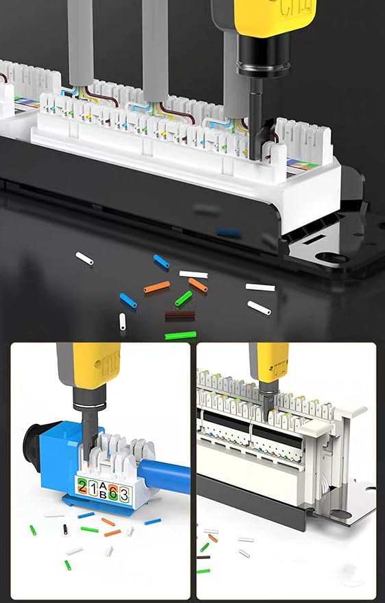 Gaobige Network Tool kit, Cat6 Cat5e Cat5 Crimping Tool RJ45 Crimp Tool kit, Pass Through rj45 Crimper, Wire Tracker, 110/88 Punchdown Tool, Cat6 Pass Through Connectors