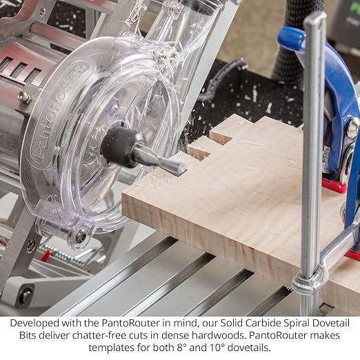 Solid Carbide 14° Dovetail Router Bit, 1/2SH, 1/2" Dia, 1/2" CL, 2-Flute, Up-Cut Spiral Geometry for Chatter-Free, Superior Quality Woodworking Joinery, USA Made - US525014SDU